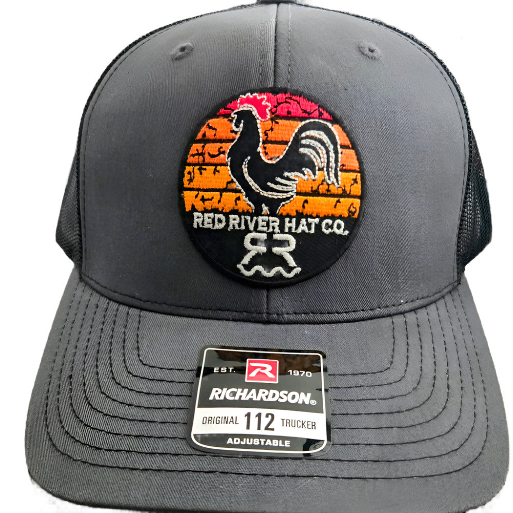 "Sunrise" Classic Trucker Hat - Black/Graphite