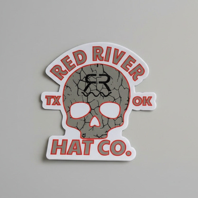 Red River Hat Co. Skull Logo Sticker