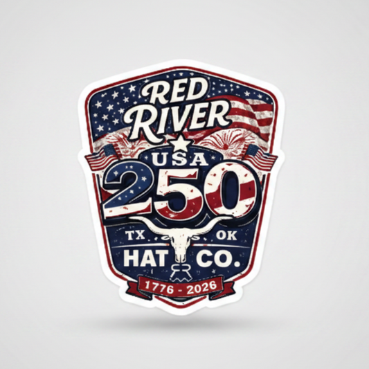 Branded in the USA Bundle — Red/White/Blue Trucker Hat + USA 250 Sticker