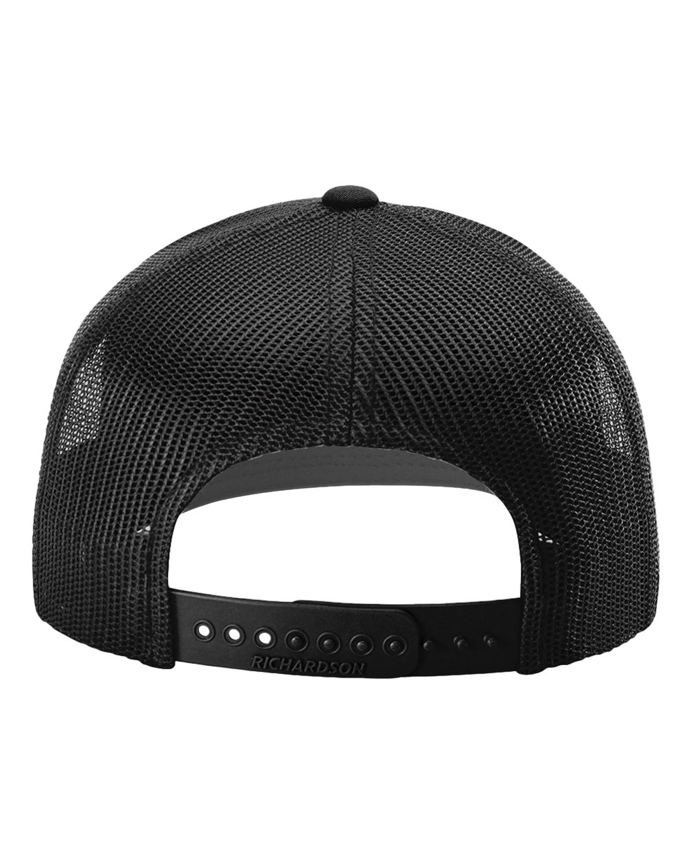 River Rattler Trucker Hat - Black mesh back and snapback closure