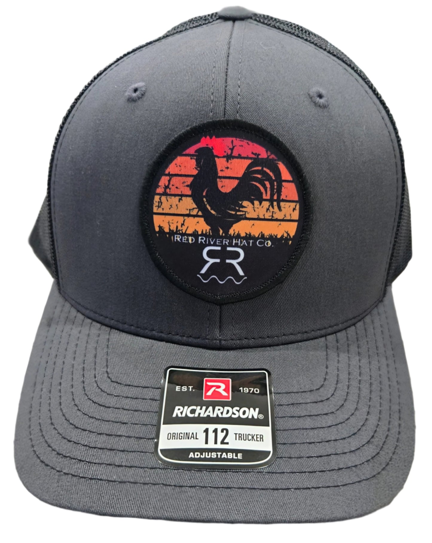 "Sunrise" Classic Trucker Hat - Black/Graphite