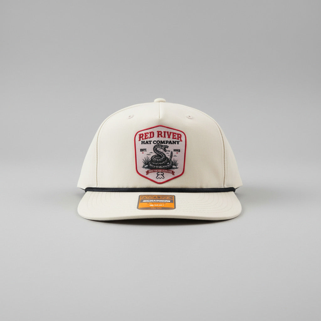 River Rattler Trucker Hat (Unstructured) Rope Flat Bill