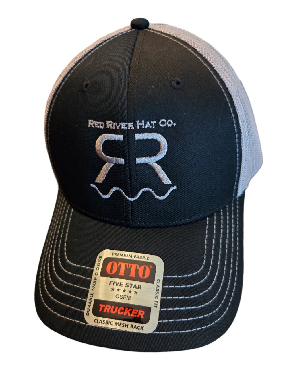 "Branded" Classic Trucker Hat Black/Grey