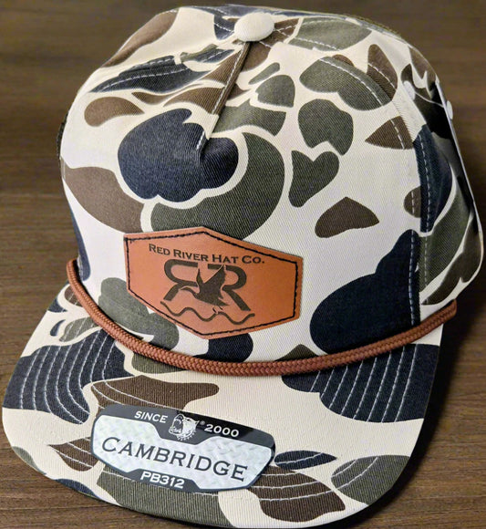 **NEW** The Drake Camo Leather patch/rope