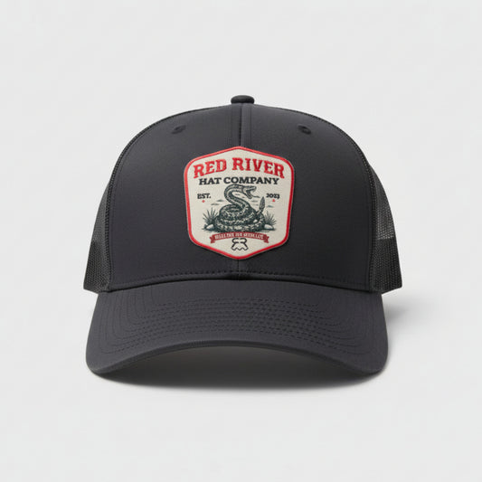 River Rattler Trucker Hat — Black