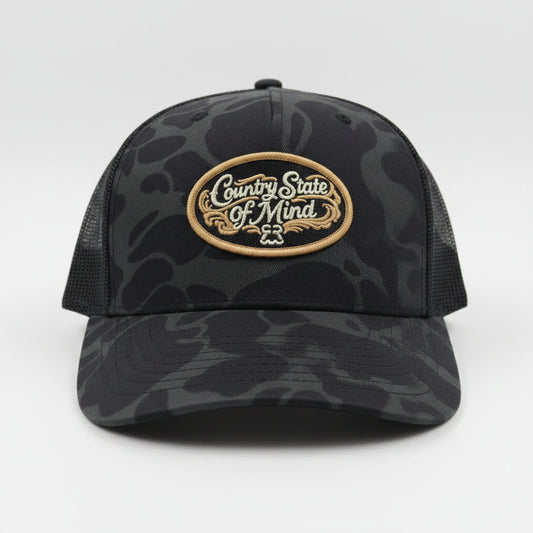 Country State of Mind Camo Trucker Hat