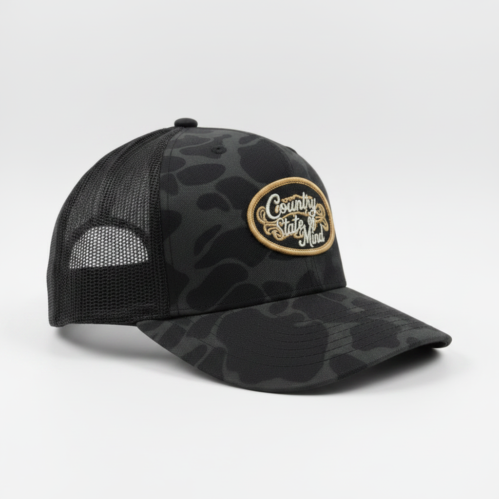 Country State of Mind Camo Trucker Hat