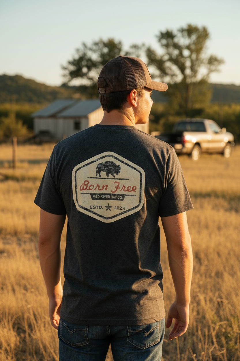 Born Free Tee - Amateur Back Shot