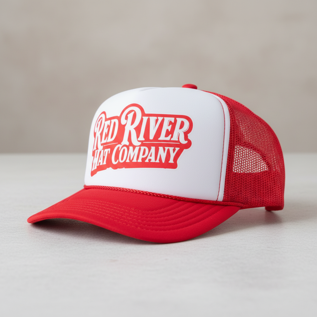 Red/White Foam Trucker